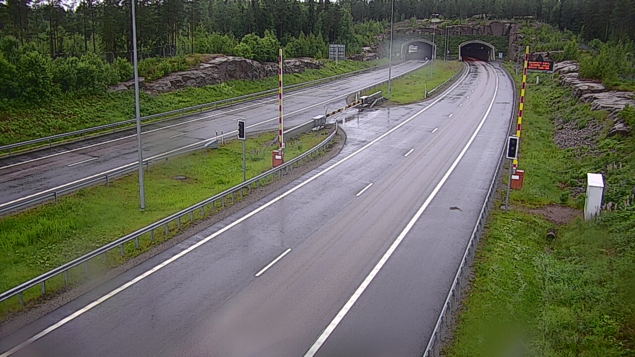 Kelikamerat Kuva Tie 7 Virolahti, Vaalimaan tunneli, puomi itä, Virolahti, Kymenlaakso