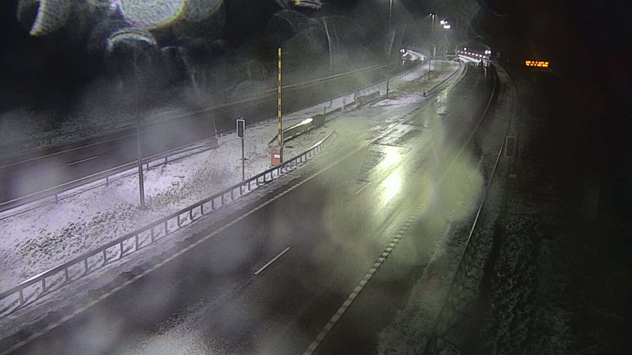 Weather Camera Image Väg 7 Vederlax, Vaalimaan tunneli, bom öst, Virolahti, Kymenlaakso