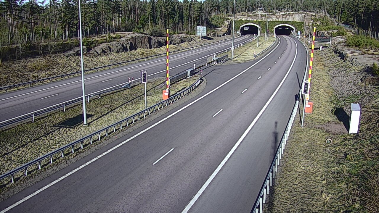 Kelikamerat Kuva Tie 7 Virolahti, Vaalimaan tunneli, puomi itä, Virolahti, Kymenlaakso