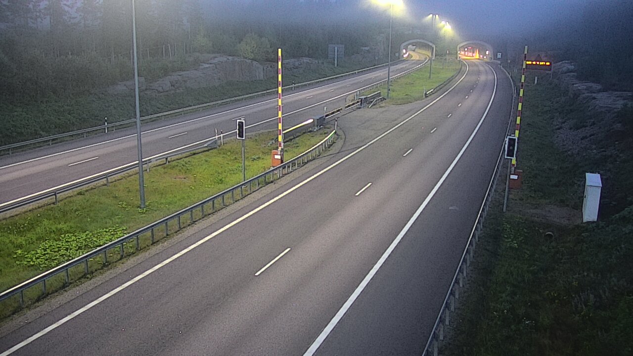 Kelikamerat Kuva Tie 7 Virolahti, Vaalimaan tunneli, puomi itä, Virolahti, Kymenlaakso