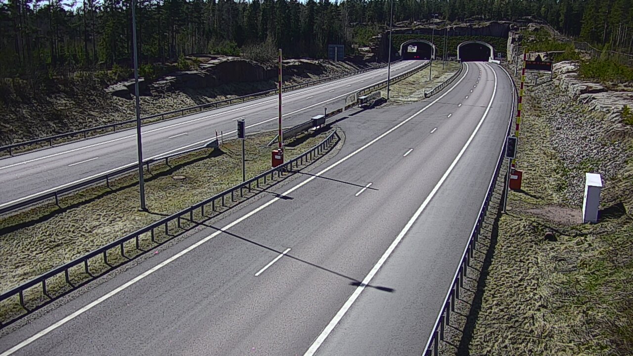 Kelikamerat Kuva Tie 7 Virolahti, Vaalimaan tunneli, puomi itä, Virolahti, Kymenlaakso