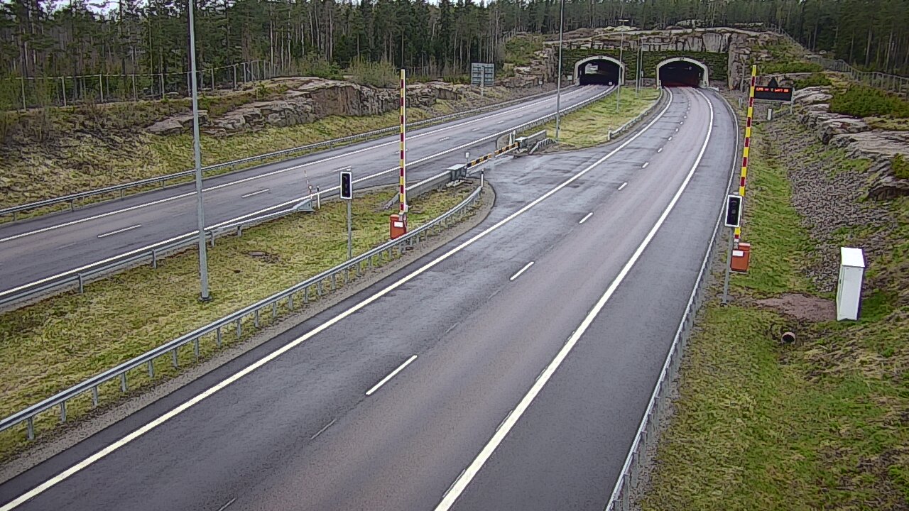 Weather Camera Image Väg 7 Vederlax, Vaalimaan tunneli, bom öst, Virolahti, Kymenlaakso