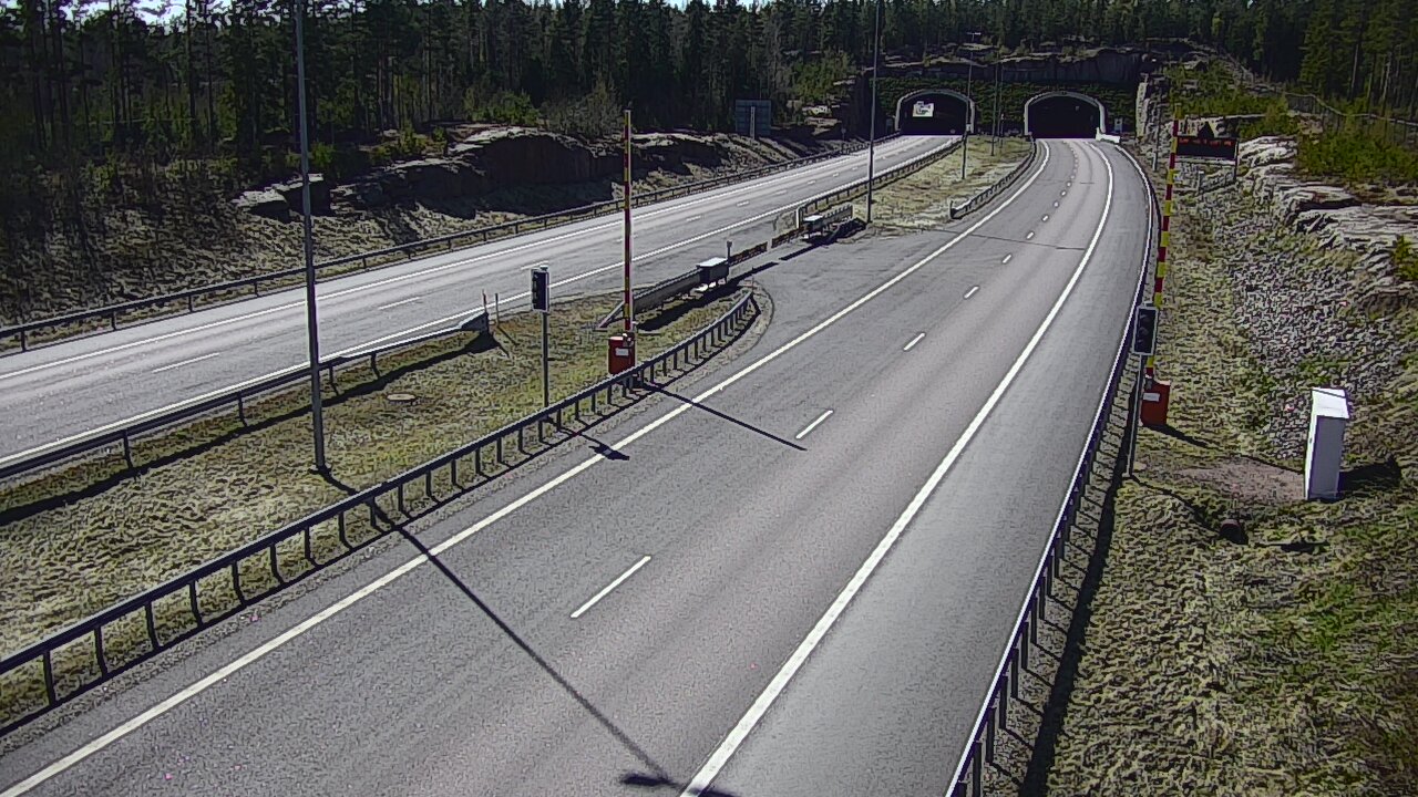 Kelikamerat Kuva Tie 7 Virolahti, Vaalimaan tunneli, puomi itä, Virolahti, Kymenlaakso