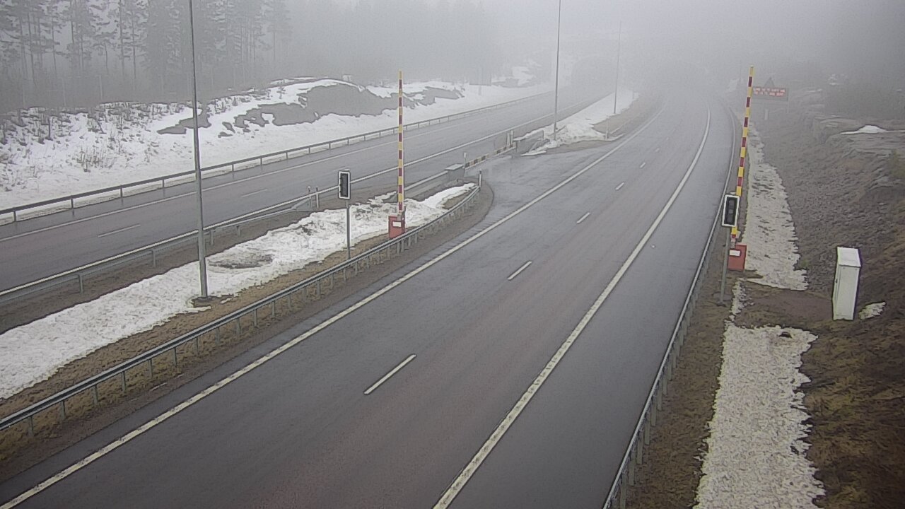 Kelikamerat Kuva Tie 7 Virolahti, Vaalimaan tunneli, puomi itä, Virolahti, Kymenlaakso