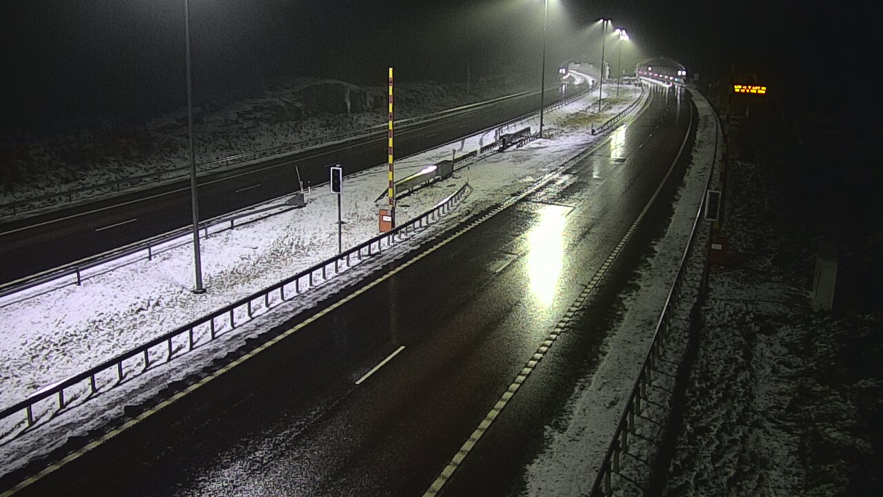 Weather Camera Image Väg 7 Vederlax, Vaalimaan tunneli, bom öst, Virolahti, Kymenlaakso