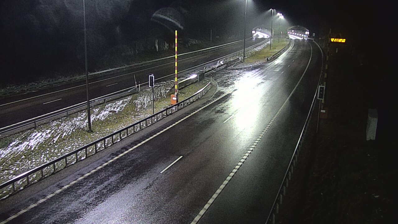 Weather Camera Image Väg 7 Vederlax, Vaalimaan tunneli, bom öst, Virolahti, Kymenlaakso