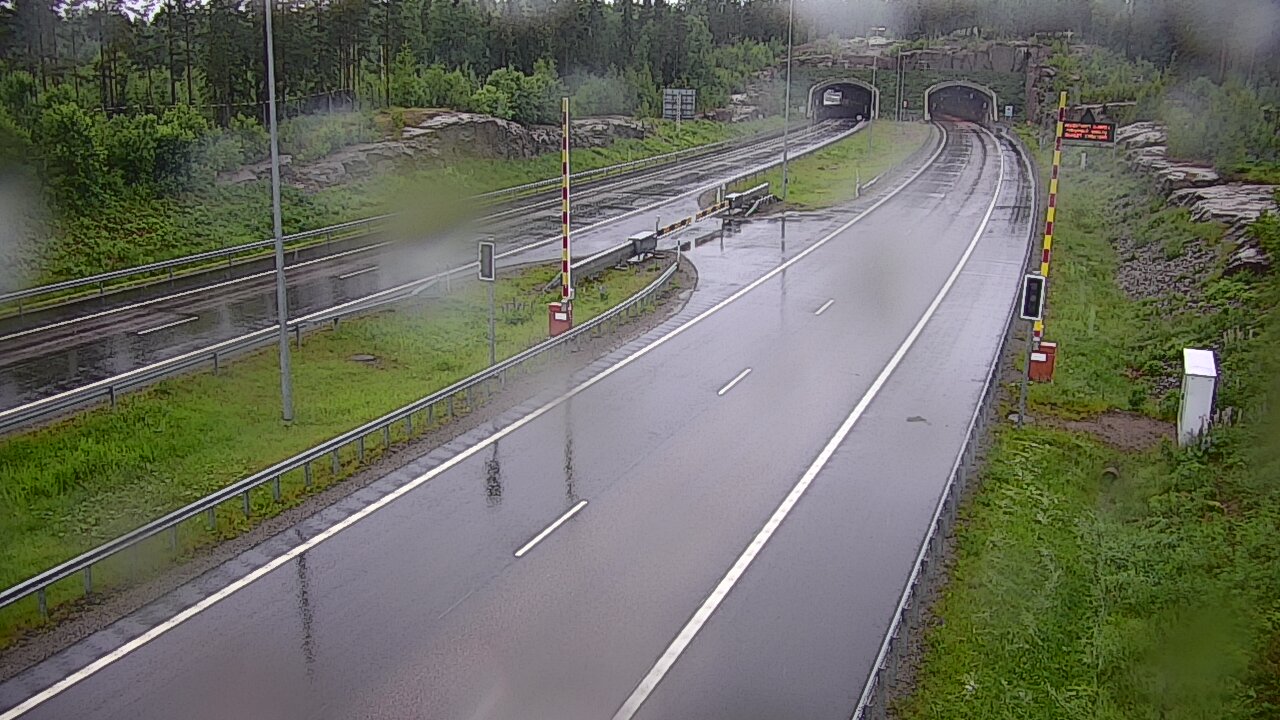 Kelikamerat Kuva Tie 7 Virolahti, Vaalimaan tunneli, puomi itä, Virolahti, Kymenlaakso