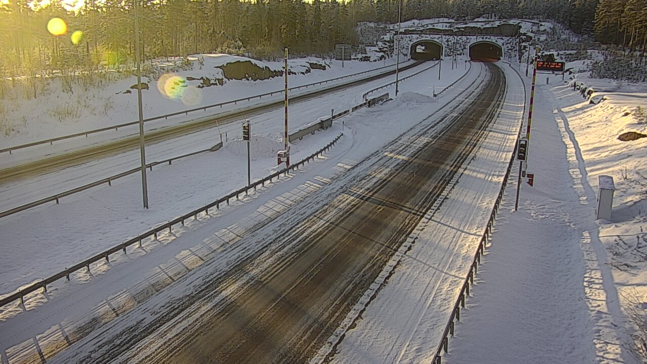 Kelikamerat Kuva Tie 7 Virolahti, Vaalimaan tunneli, puomi itä, Virolahti, Kymenlaakso