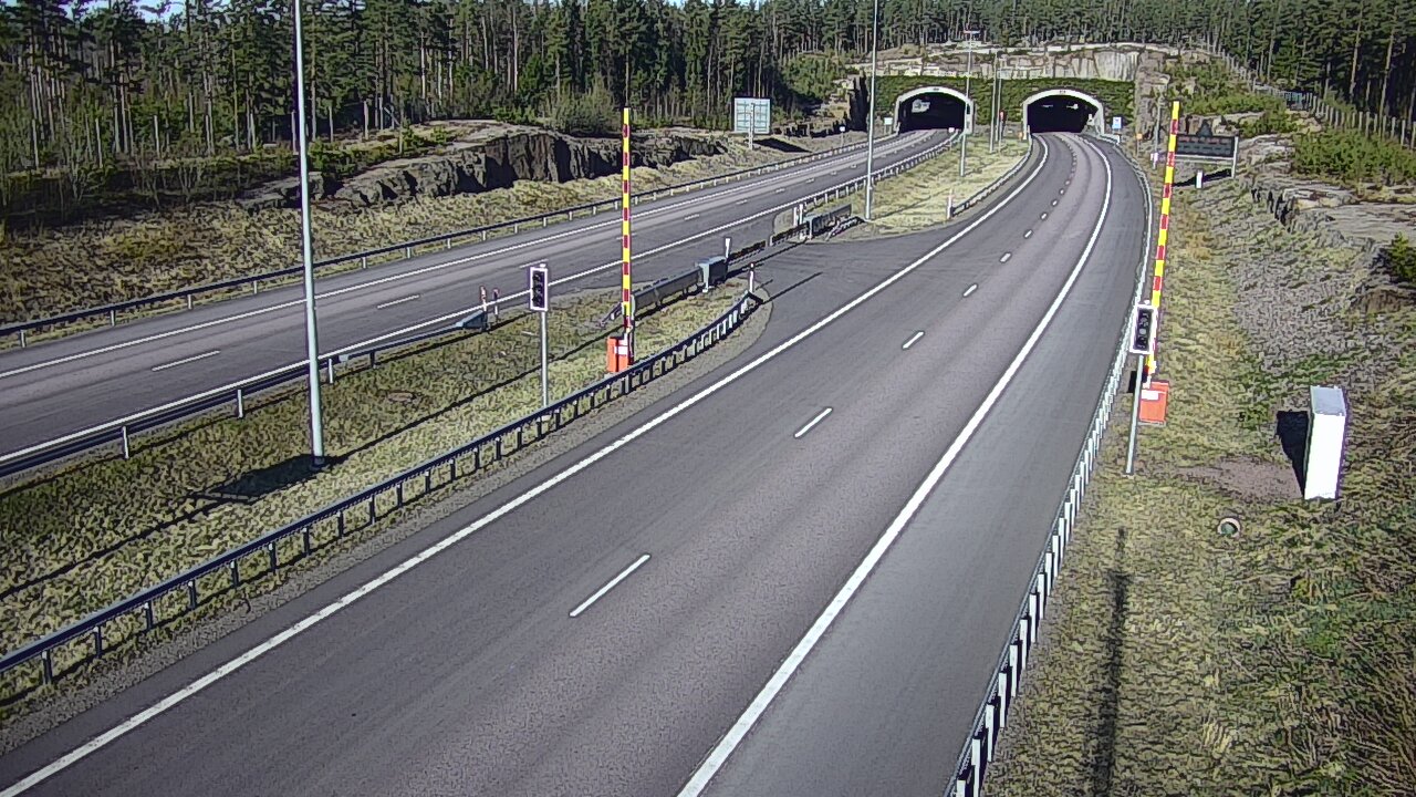 Weather Camera Image Road 7 Virolahti, Vaalimaan tunneli, boom east, Virolahti, Kymenlaakso