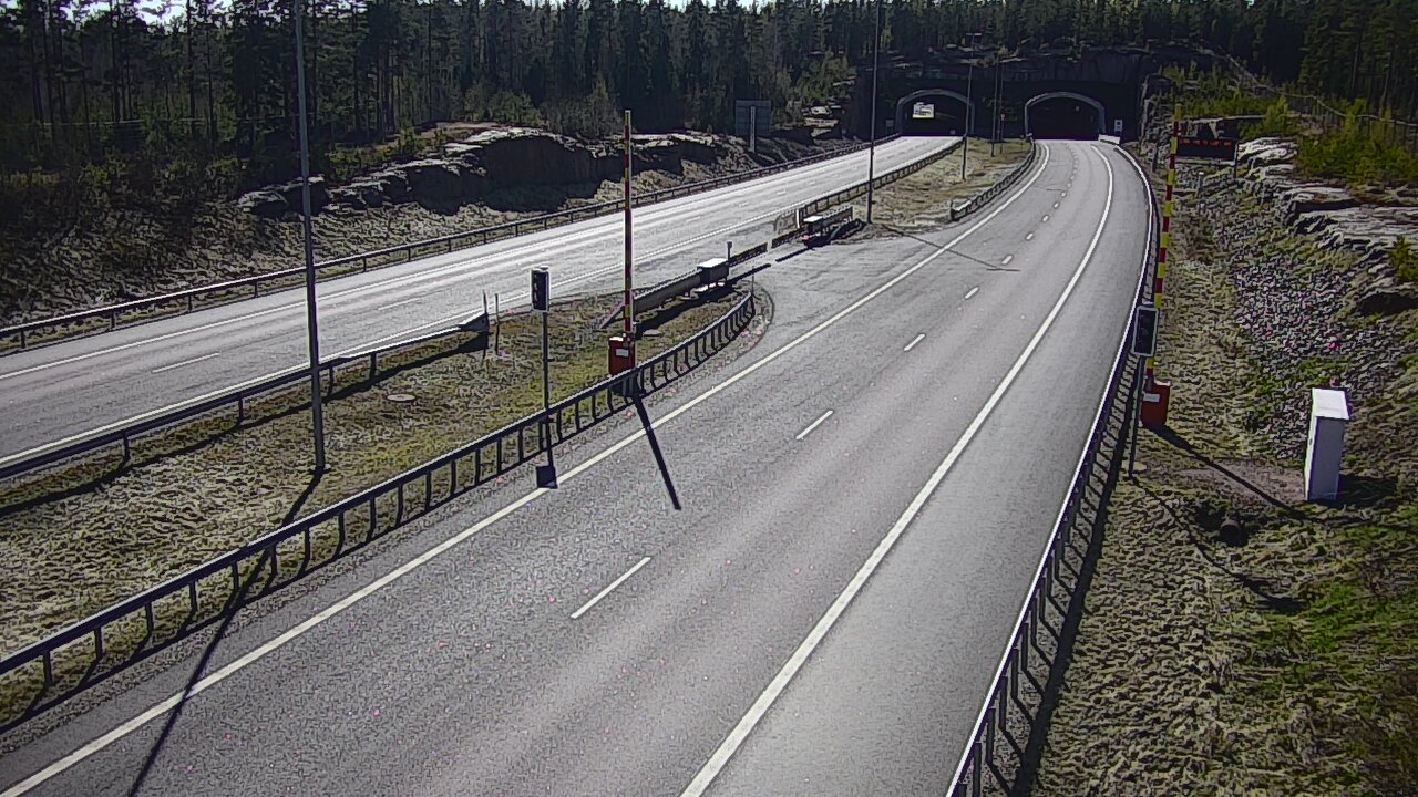Kelikamerat Kuva Tie 7 Virolahti, Vaalimaan tunneli, puomi itä, Virolahti, Kymenlaakso