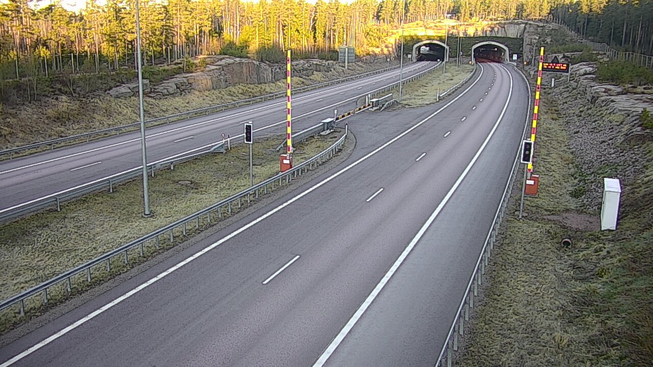 Kelikamerat Kuva Tie 7 Virolahti, Vaalimaan tunneli, puomi itä, Virolahti, Kymenlaakso