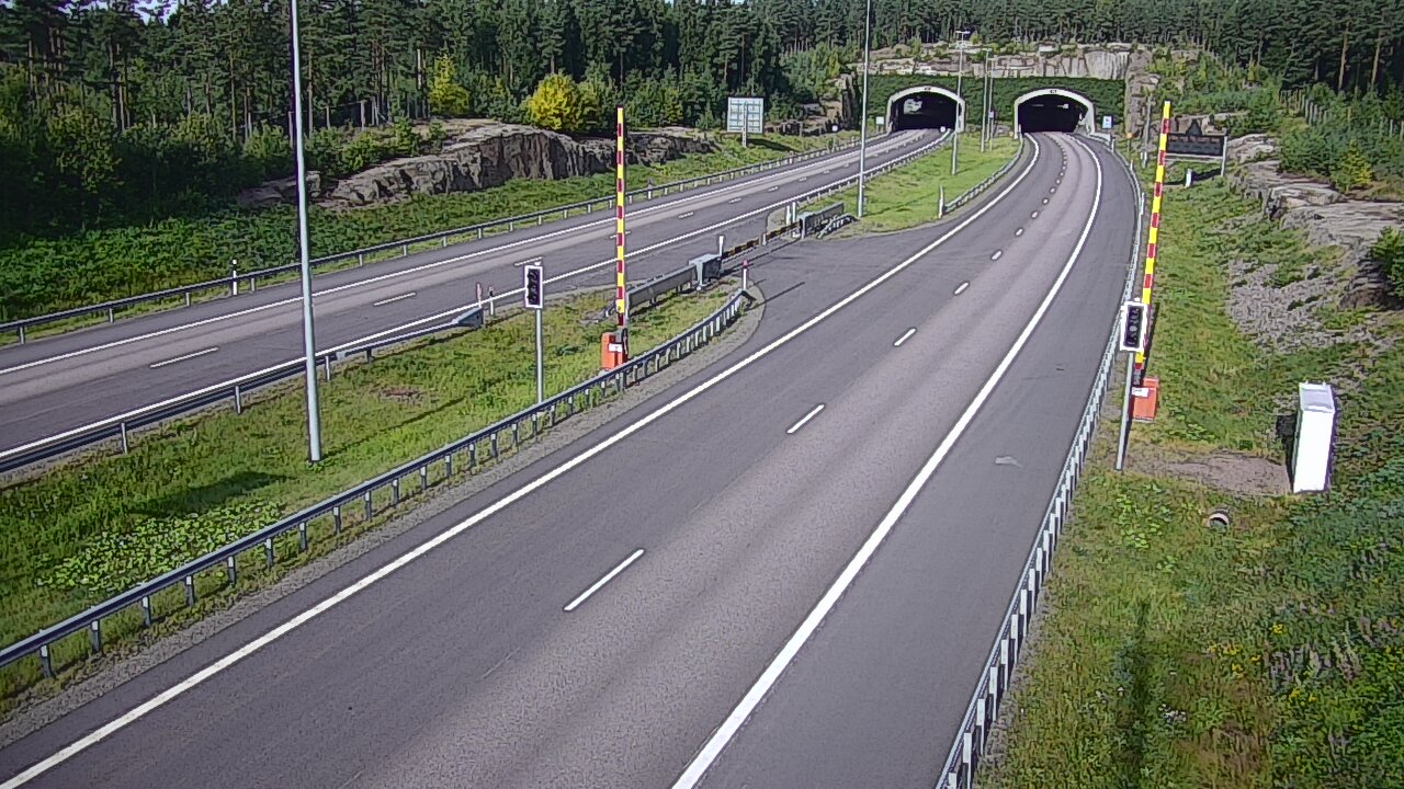 Kelikamerat Kuva Tie 7 Virolahti, Vaalimaan tunneli, puomi itä, Virolahti, Kymenlaakso