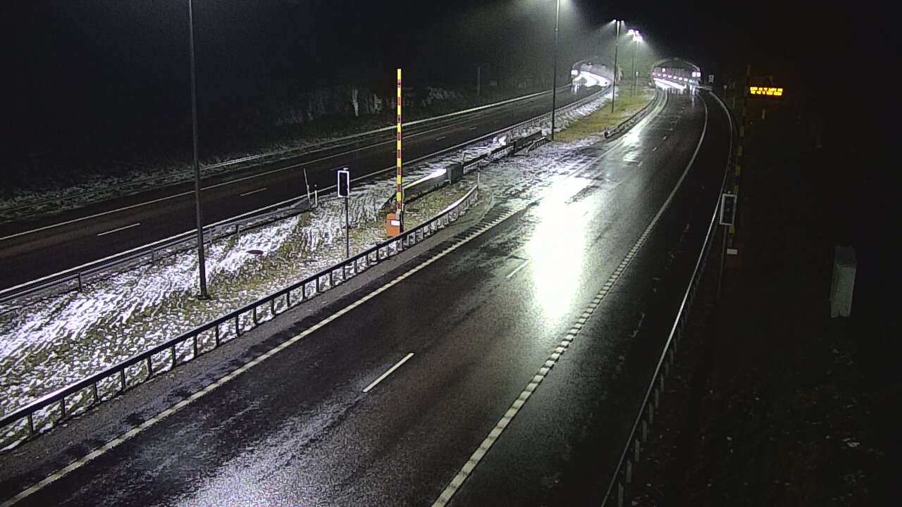 Weather Camera Image Väg 7 Vederlax, Vaalimaan tunneli, bom öst, Virolahti, Kymenlaakso