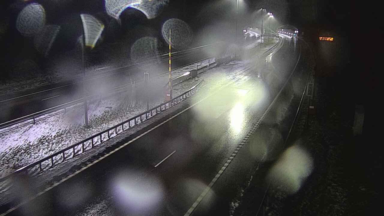 Weather Camera Image Väg 7 Vederlax, Vaalimaan tunneli, bom öst, Virolahti, Kymenlaakso