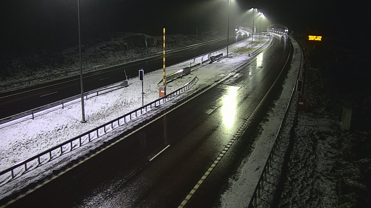 Weather Camera Image Väg 7 Vederlax, Vaalimaan tunneli, bom öst, Virolahti, Kymenlaakso