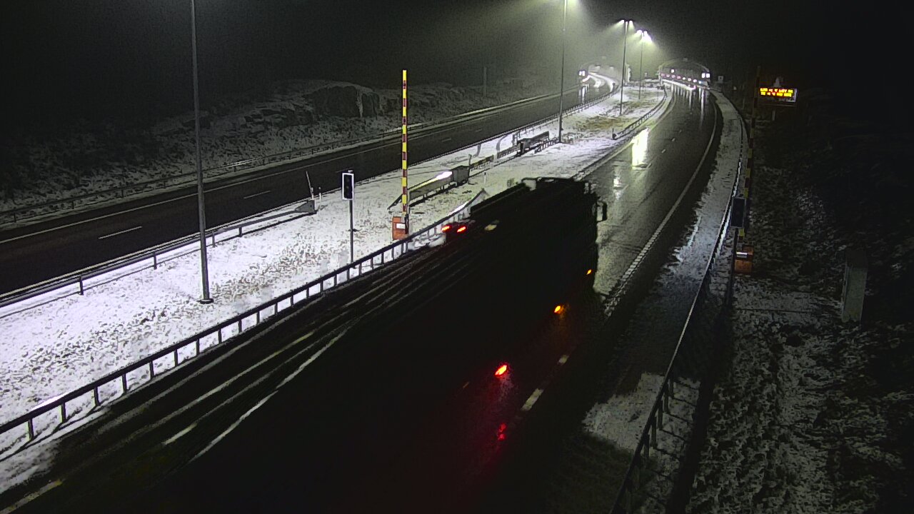 Weather Camera Image Väg 7 Vederlax, Vaalimaan tunneli, bom öst, Virolahti, Kymenlaakso