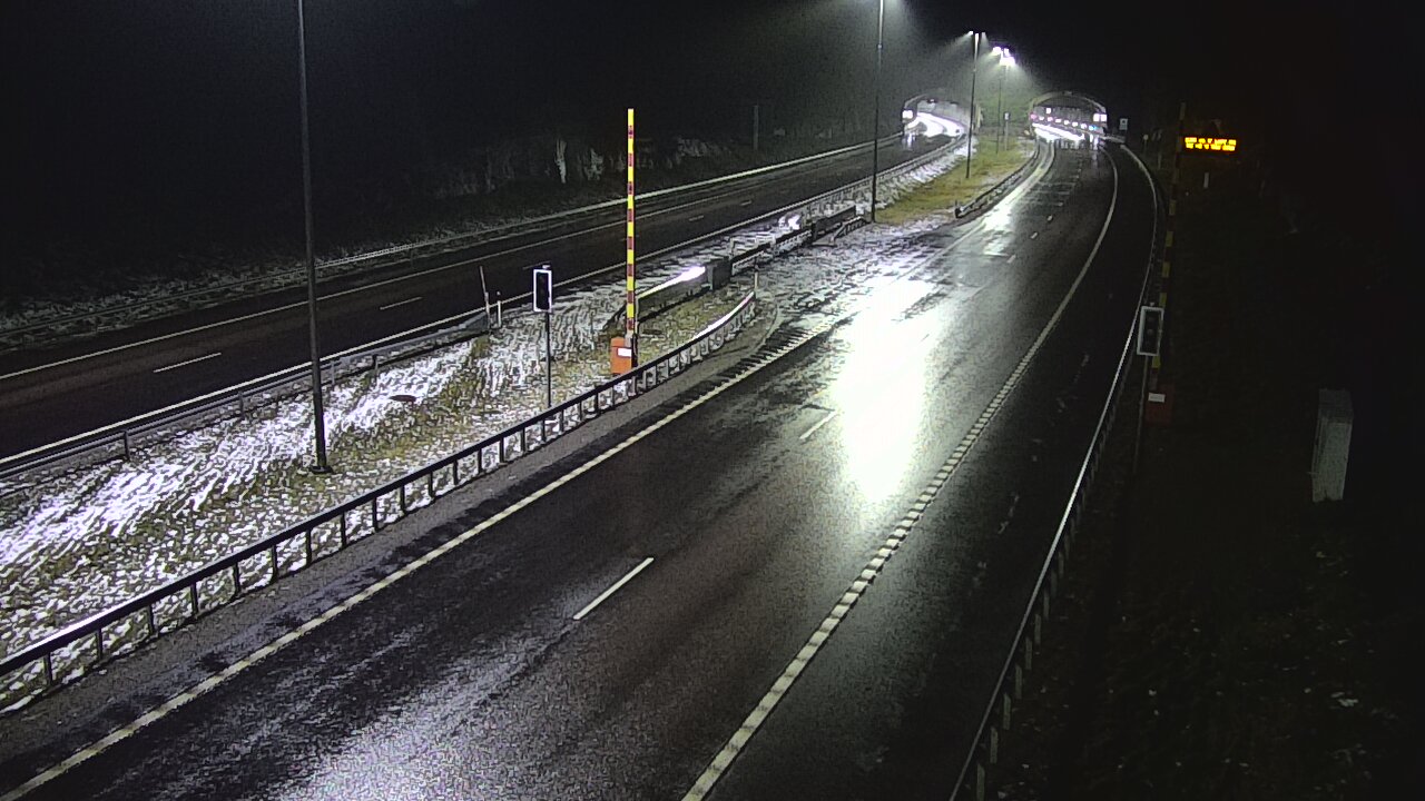 Weather Camera Image Väg 7 Vederlax, Vaalimaan tunneli, bom öst, Virolahti, Kymenlaakso