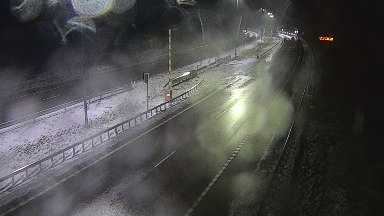 Weather Camera Image Väg 7 Vederlax, Vaalimaan tunneli, bom öst, Virolahti, Kymenlaakso