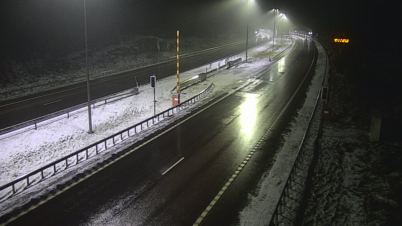 Weather Camera Image Väg 7 Vederlax, Vaalimaan tunneli, bom öst, Virolahti, Kymenlaakso