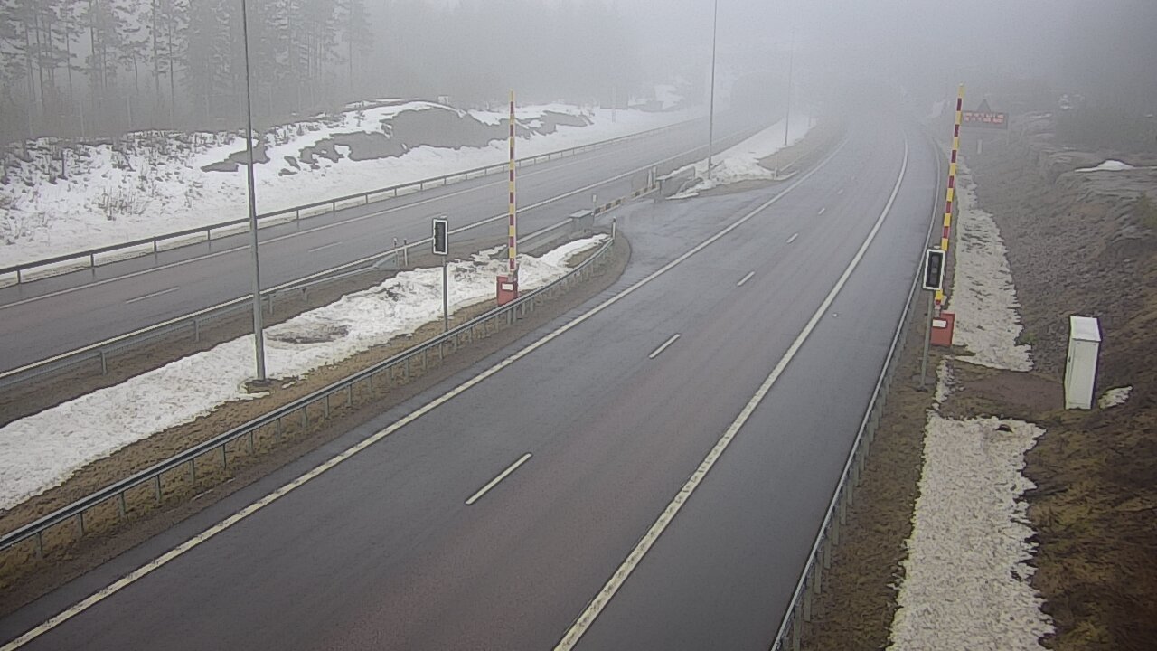 Kelikamerat Kuva Tie 7 Virolahti, Vaalimaan tunneli, puomi itä, Virolahti, Kymenlaakso