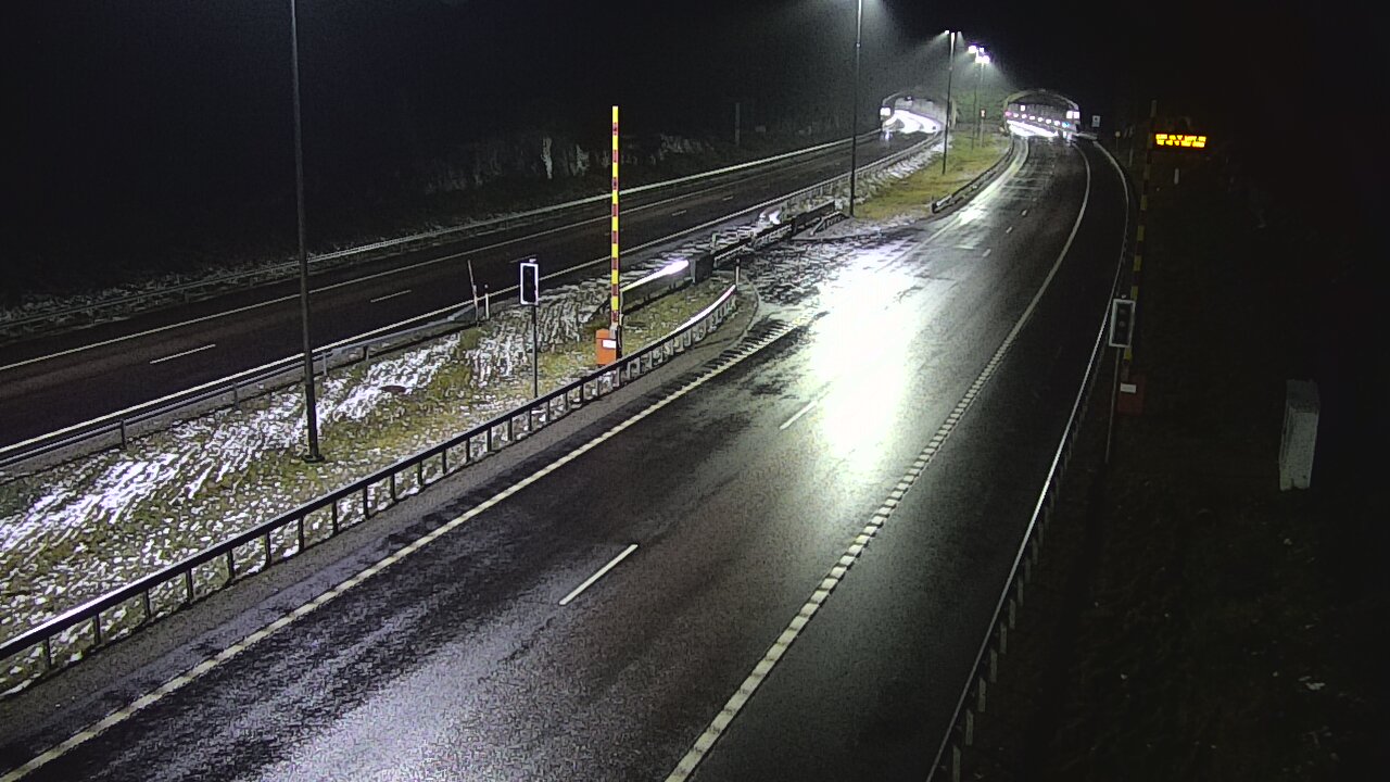 Weather Camera Image Väg 7 Vederlax, Vaalimaan tunneli, bom öst, Virolahti, Kymenlaakso