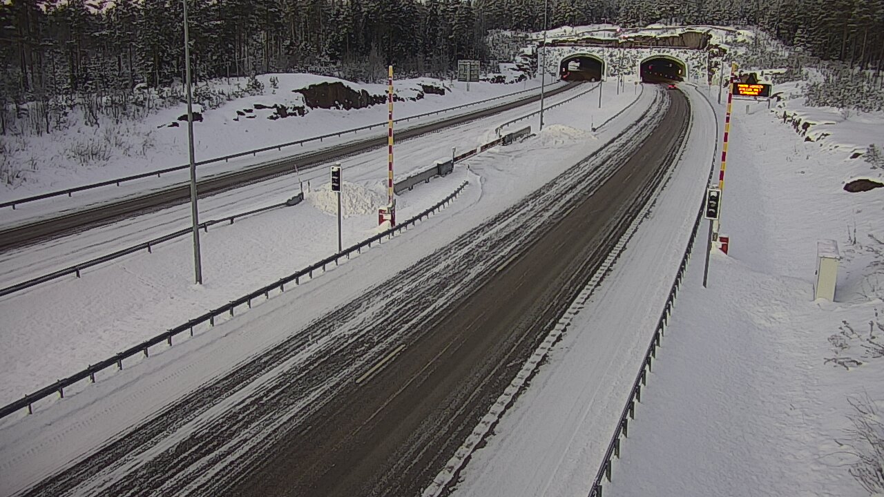 Kelikamerat Kuva Tie 7 Virolahti, Vaalimaan tunneli, puomi itä, Virolahti, Kymenlaakso