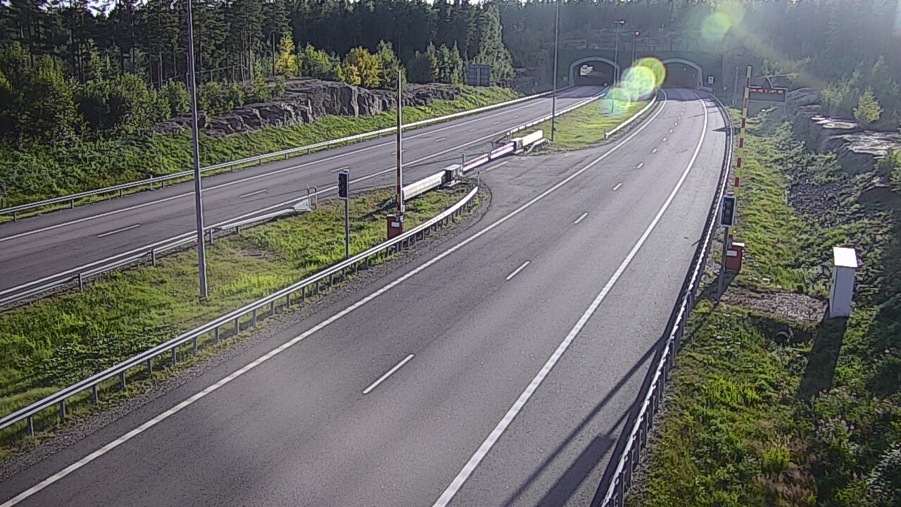 Kelikamerat Kuva Tie 7 Virolahti, Vaalimaan tunneli, puomi itä, Virolahti, Kymenlaakso