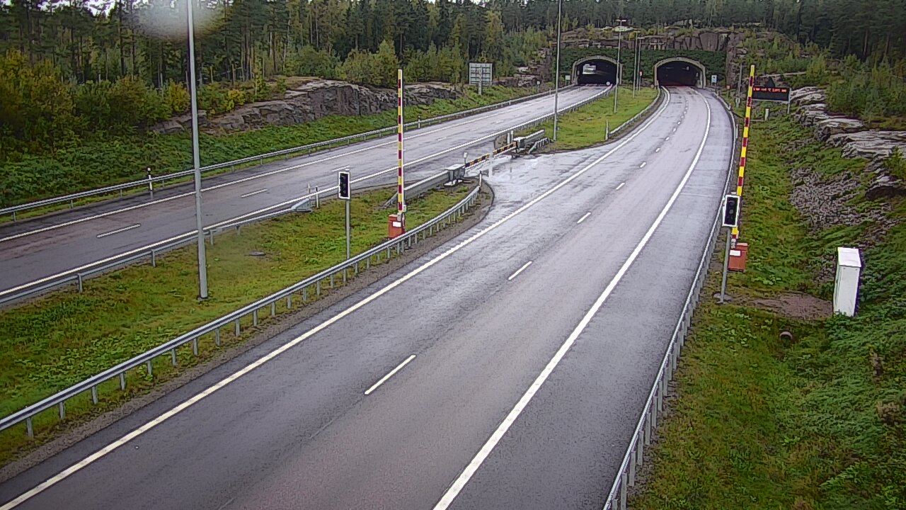 Kelikamerat Kuva Tie 7 Virolahti, Vaalimaan tunneli, puomi itä, Virolahti, Kymenlaakso