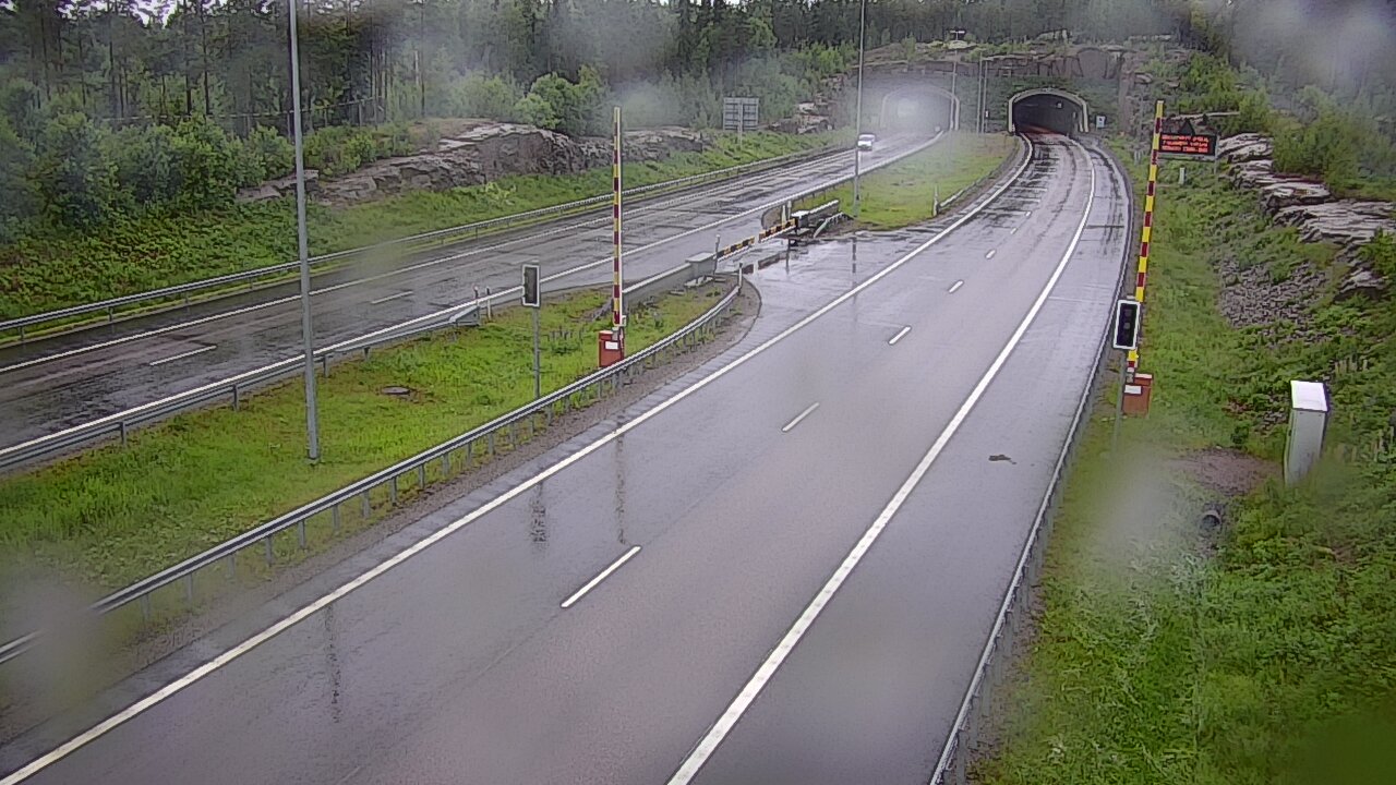 Kelikamerat Kuva Tie 7 Virolahti, Vaalimaan tunneli, puomi itä, Virolahti, Kymenlaakso