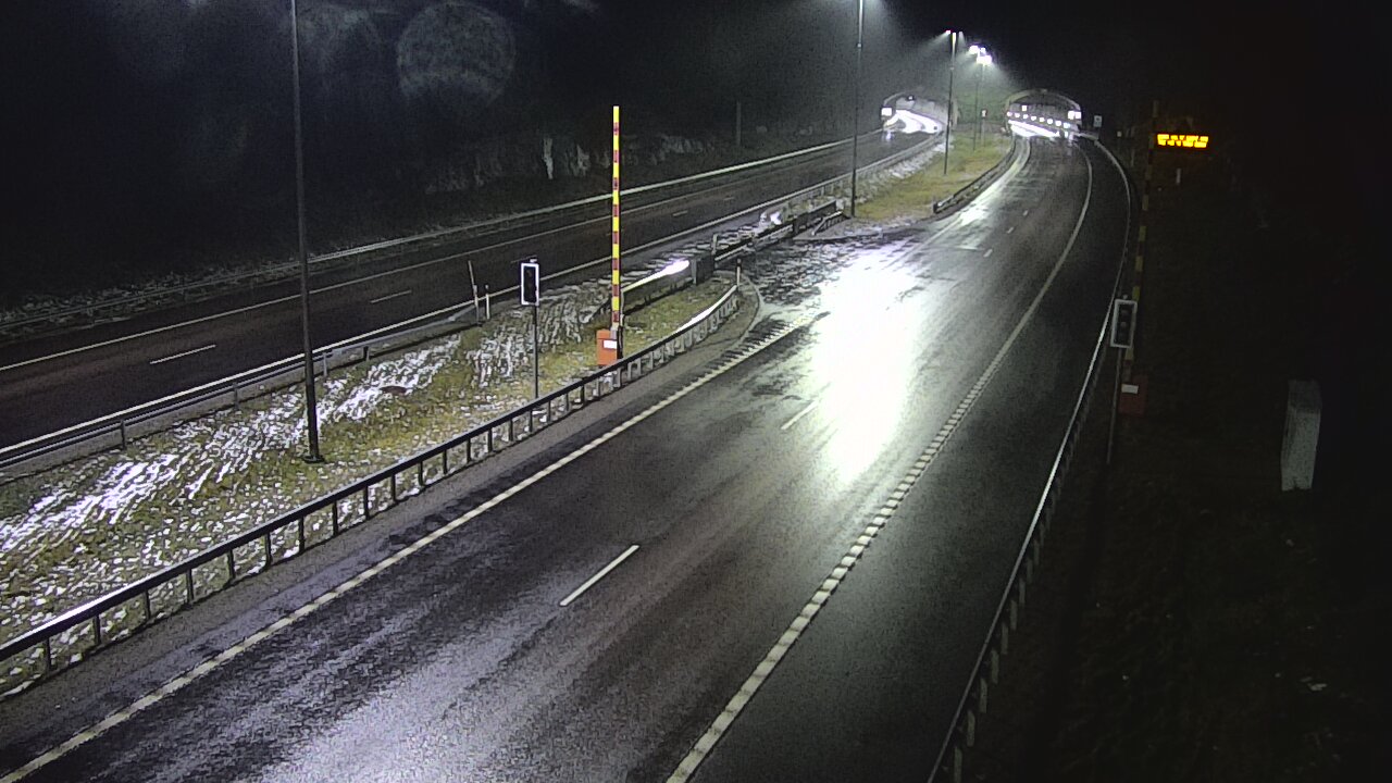 Weather Camera Image Väg 7 Vederlax, Vaalimaan tunneli, bom öst, Virolahti, Kymenlaakso