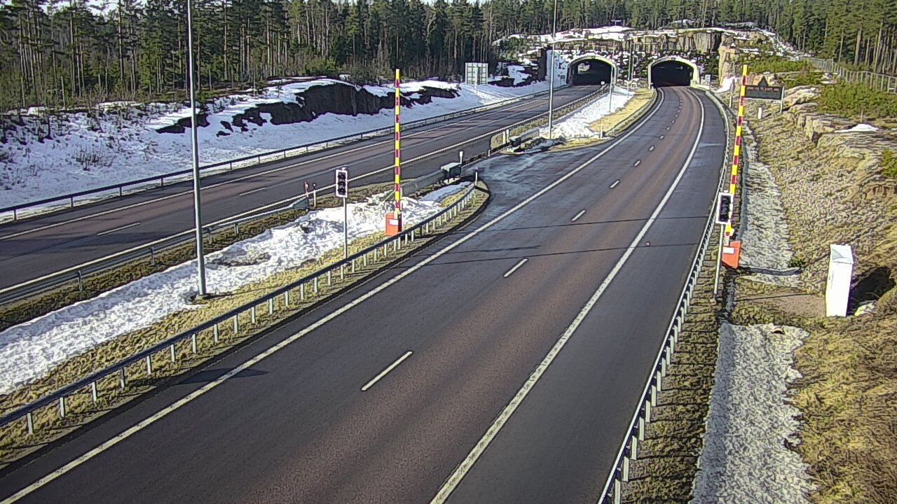 Kelikamerat Kuva Tie 7 Virolahti, Vaalimaan tunneli, puomi itä, Virolahti, Kymenlaakso