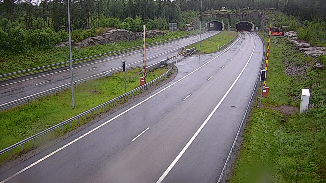 Kelikamerat Kuva Tie 7 Virolahti, Vaalimaan tunneli, puomi itä, Virolahti, Kymenlaakso