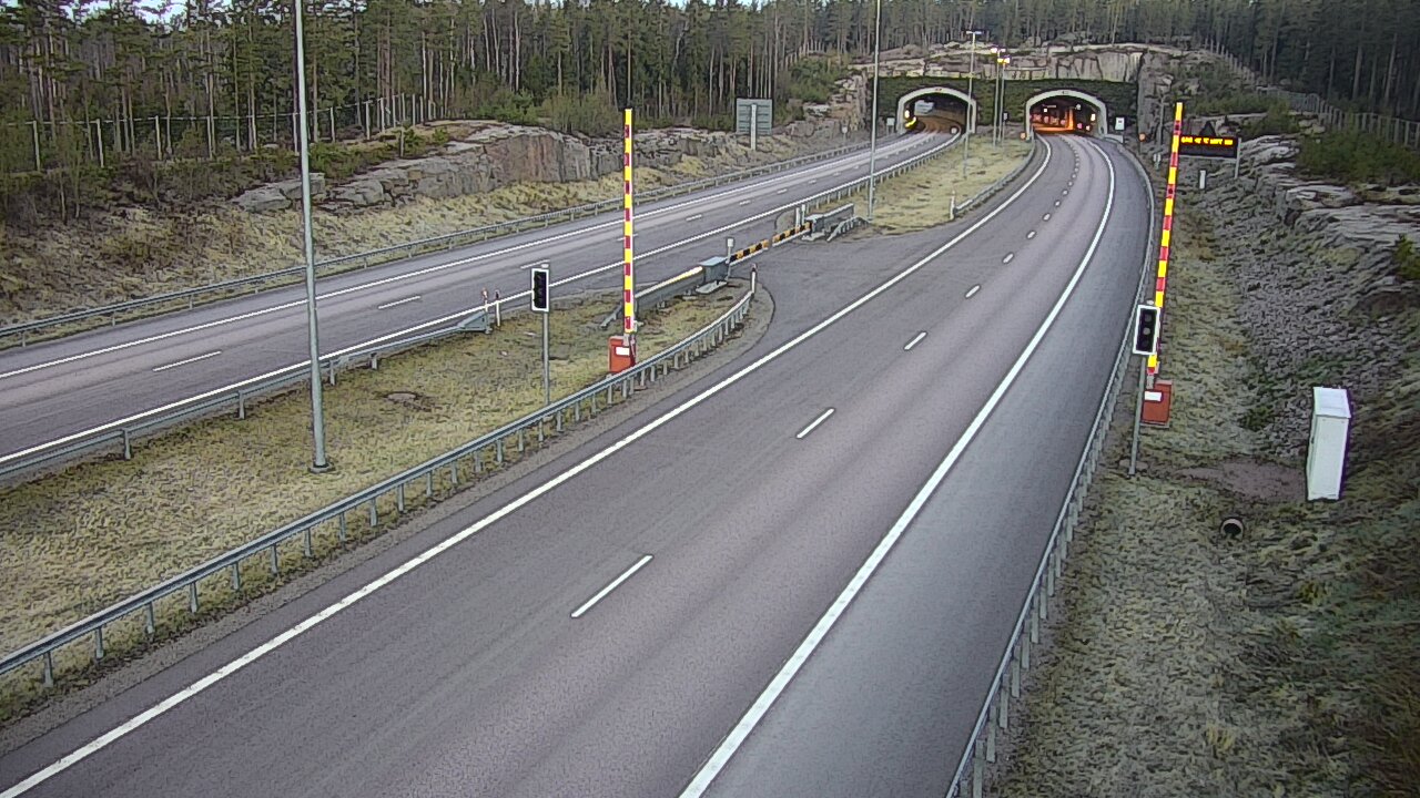 Weather Camera Image Väg 7 Vederlax, Vaalimaan tunneli, bom öst, Virolahti, Kymenlaakso