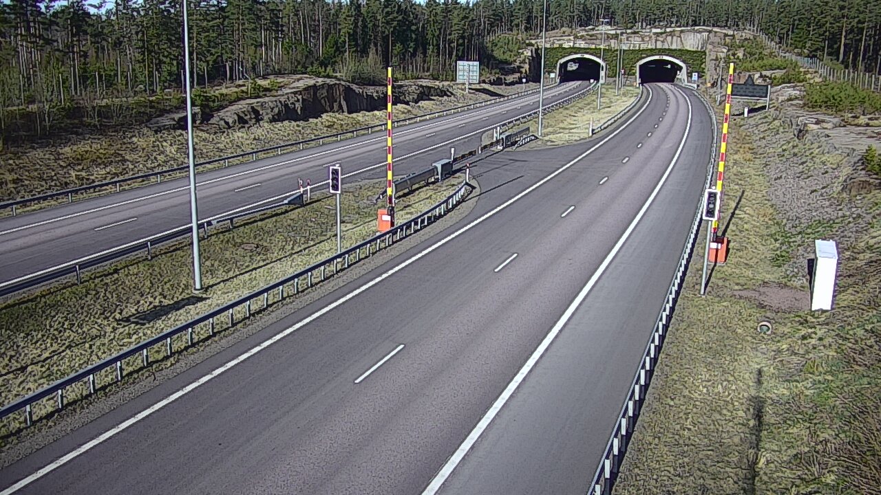 Kelikamerat Kuva Tie 7 Virolahti, Vaalimaan tunneli, puomi itä, Virolahti, Kymenlaakso