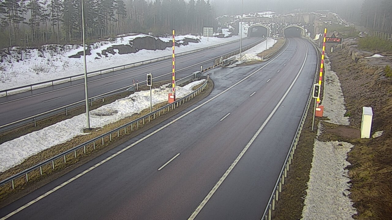 Kelikamerat Kuva Tie 7 Virolahti, Vaalimaan tunneli, puomi itä, Virolahti, Kymenlaakso