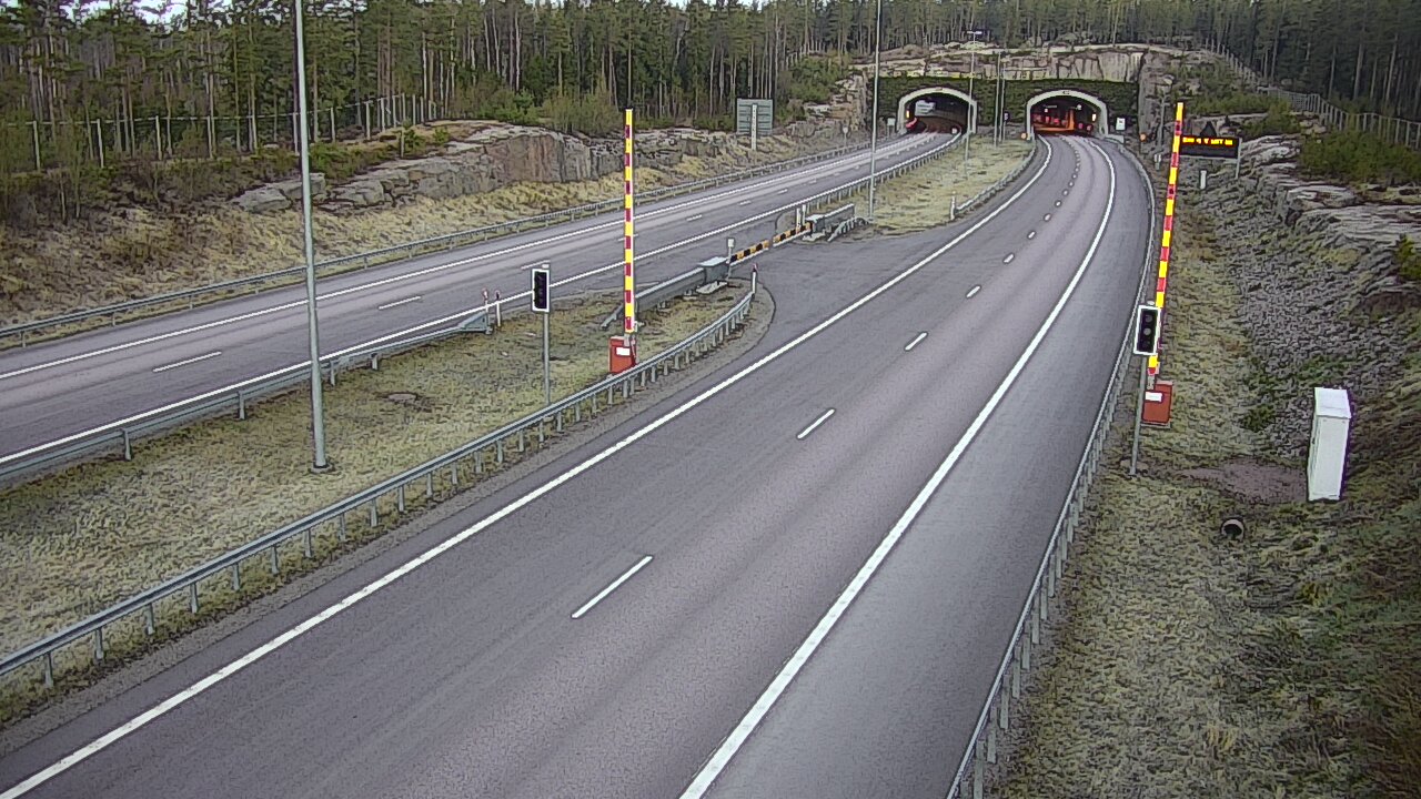 Weather Camera Image Väg 7 Vederlax, Vaalimaan tunneli, bom öst, Virolahti, Kymenlaakso