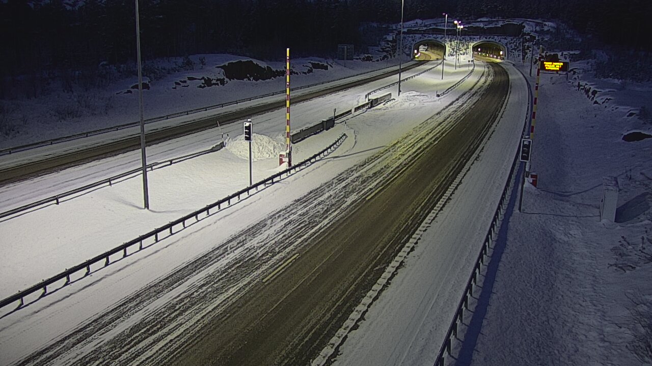 Kelikamerat Kuva Tie 7 Virolahti, Vaalimaan tunneli, puomi itä, Virolahti, Kymenlaakso