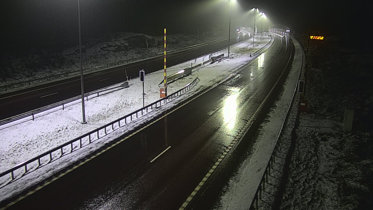 Weather Camera Image Väg 7 Vederlax, Vaalimaan tunneli, bom öst, Virolahti, Kymenlaakso