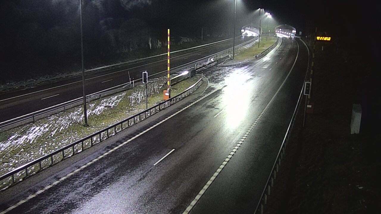 Weather Camera Image Väg 7 Vederlax, Vaalimaan tunneli, bom öst, Virolahti, Kymenlaakso