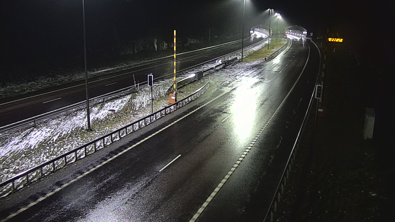 Weather Camera Image Väg 7 Vederlax, Vaalimaan tunneli, bom öst, Virolahti, Kymenlaakso