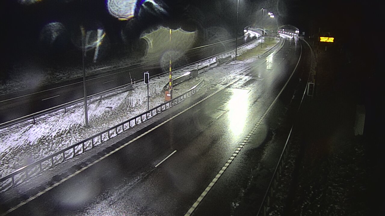 Weather Camera Image Väg 7 Vederlax, Vaalimaan tunneli, bom öst, Virolahti, Kymenlaakso