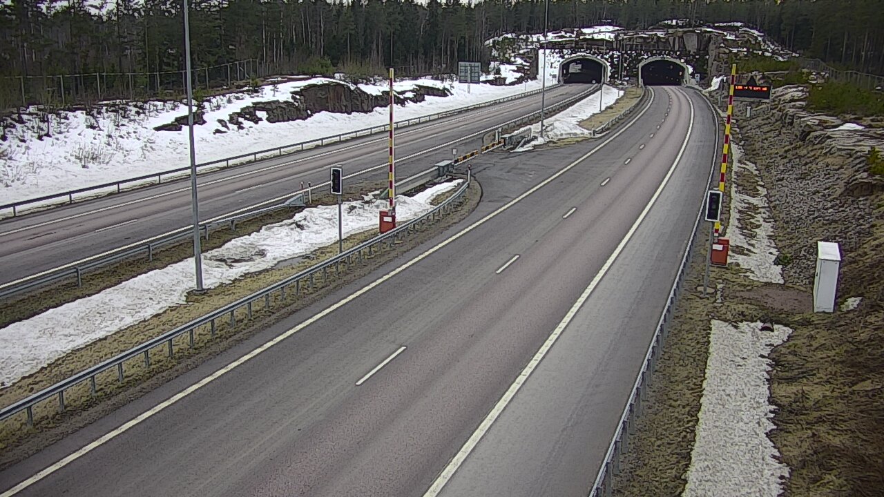 Kelikamerat Kuva Tie 7 Virolahti, Vaalimaan tunneli, puomi itä, Virolahti, Kymenlaakso