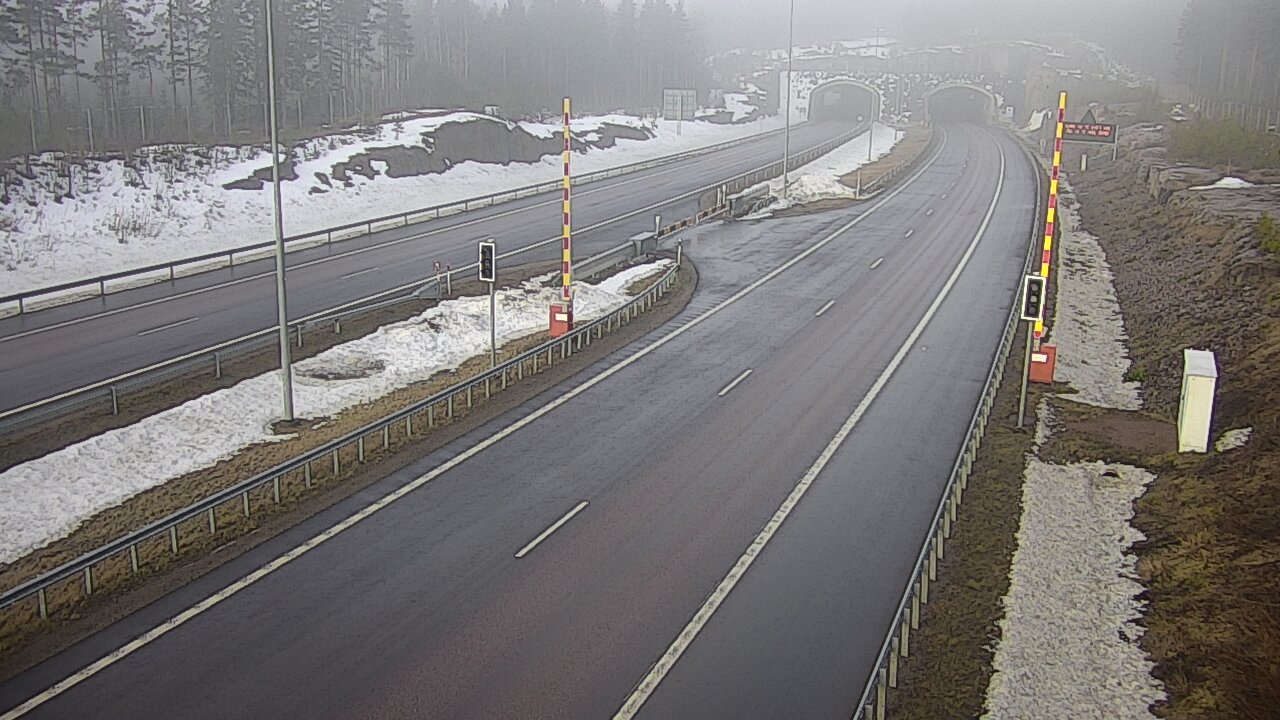 Kelikamerat Kuva Tie 7 Virolahti, Vaalimaan tunneli, puomi itä, Virolahti, Kymenlaakso