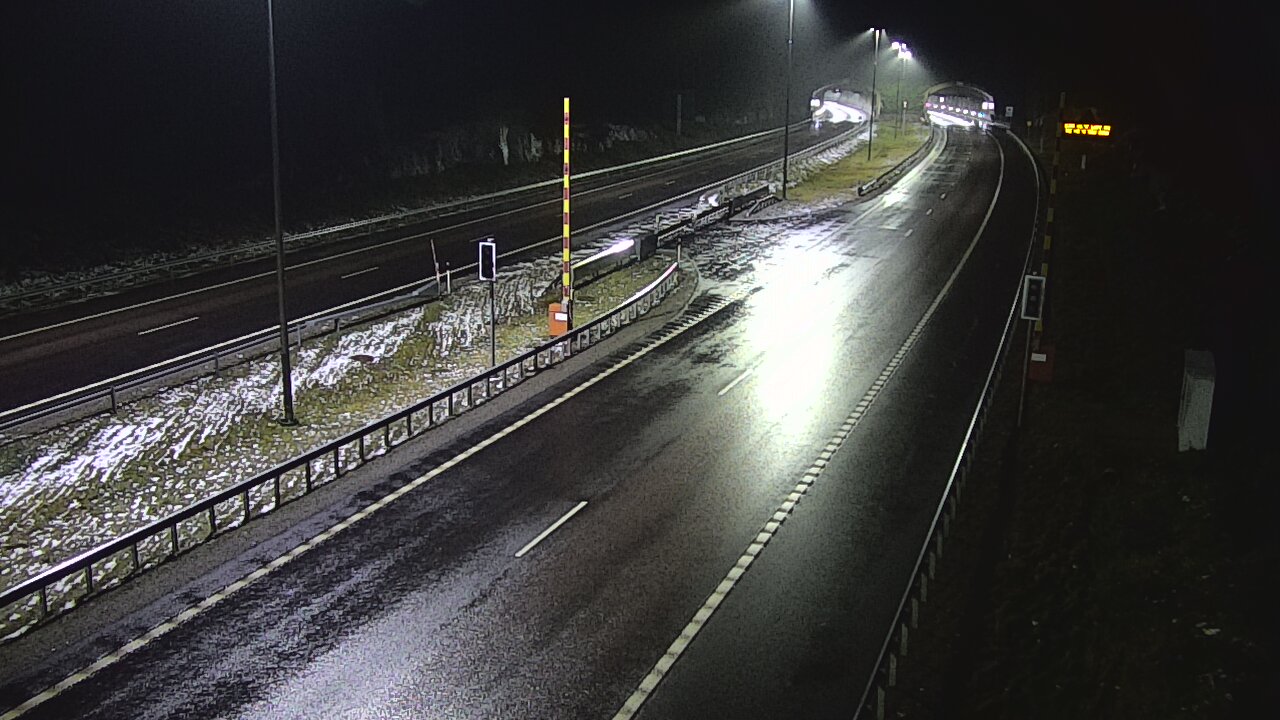 Weather Camera Image Väg 7 Vederlax, Vaalimaan tunneli, bom öst, Virolahti, Kymenlaakso