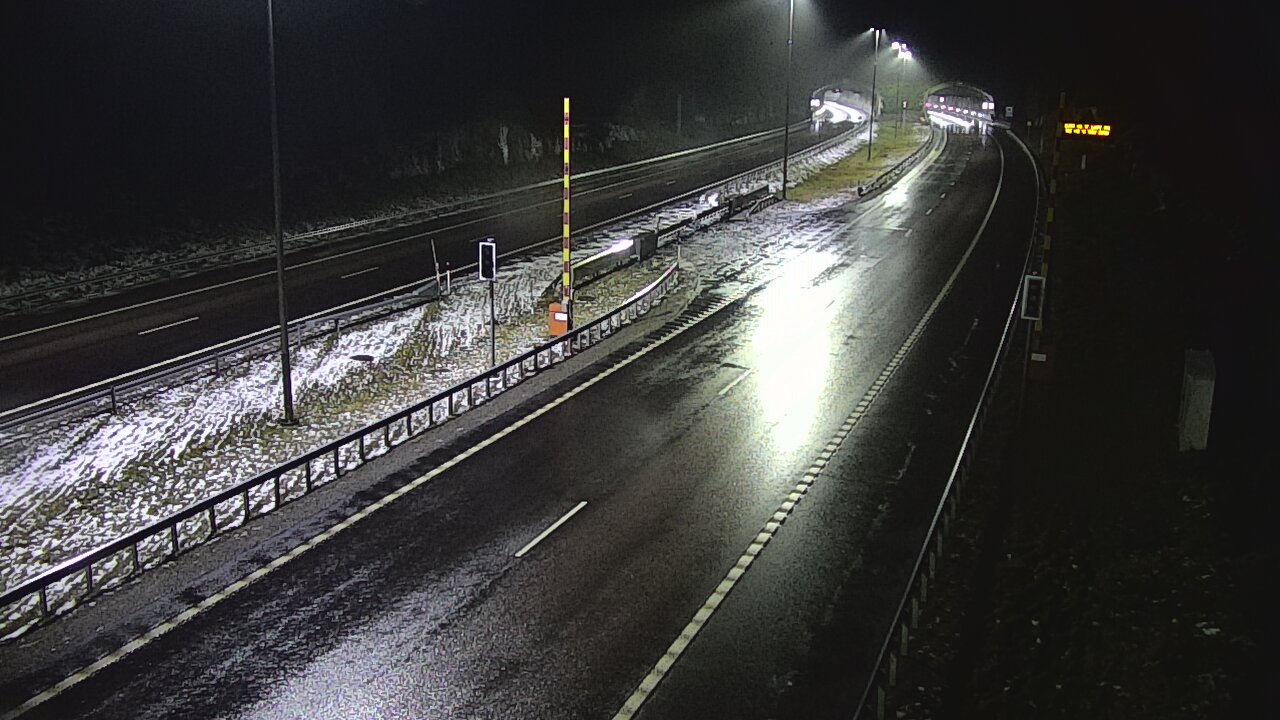 Weather Camera Image Väg 7 Vederlax, Vaalimaan tunneli, bom öst, Virolahti, Kymenlaakso