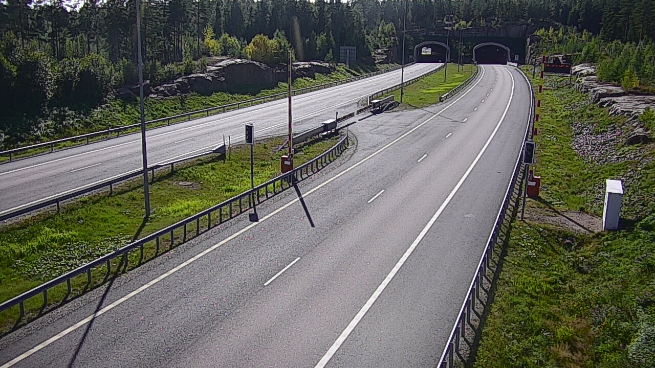 Kelikamerat Kuva Tie 7 Virolahti, Vaalimaan tunneli, puomi itä, Virolahti, Kymenlaakso