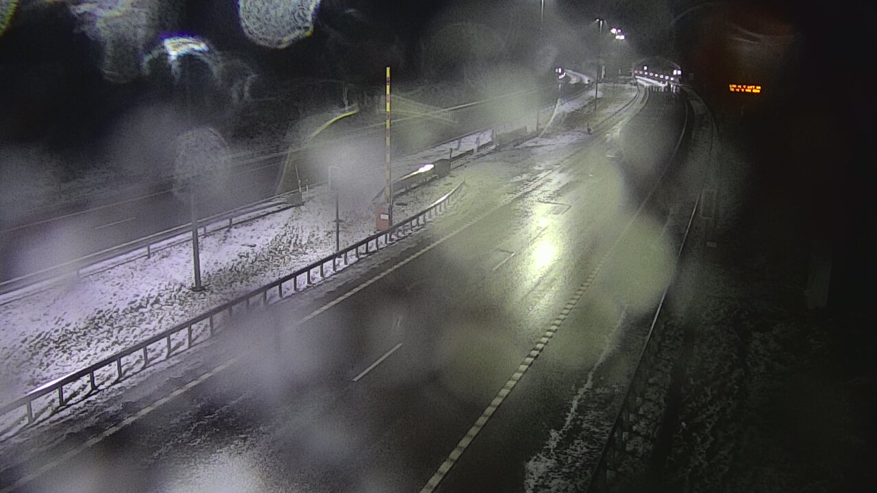 Weather Camera Image Väg 7 Vederlax, Vaalimaan tunneli, bom öst, Virolahti, Kymenlaakso