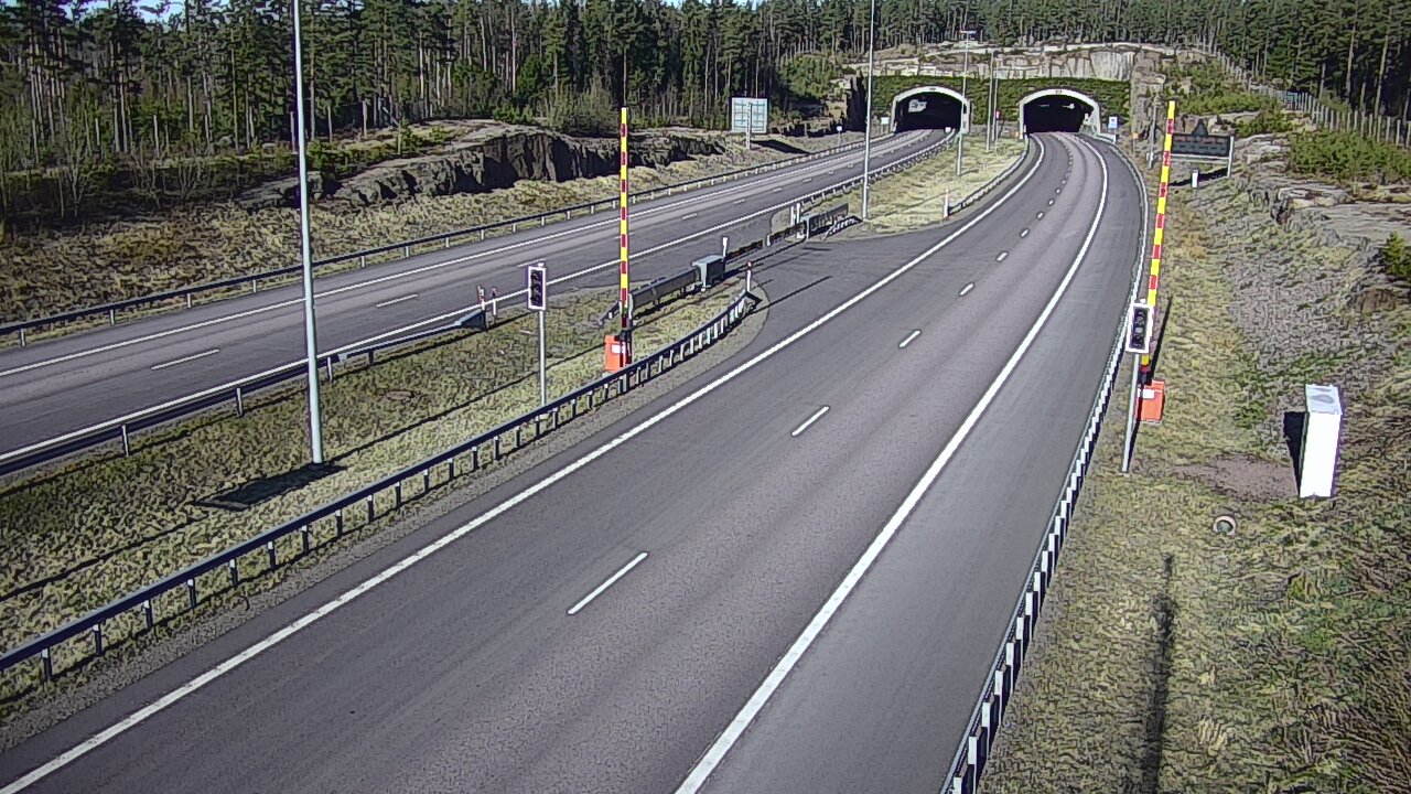 Kelikamerat Kuva Tie 7 Virolahti, Vaalimaan tunneli, puomi itä, Virolahti, Kymenlaakso