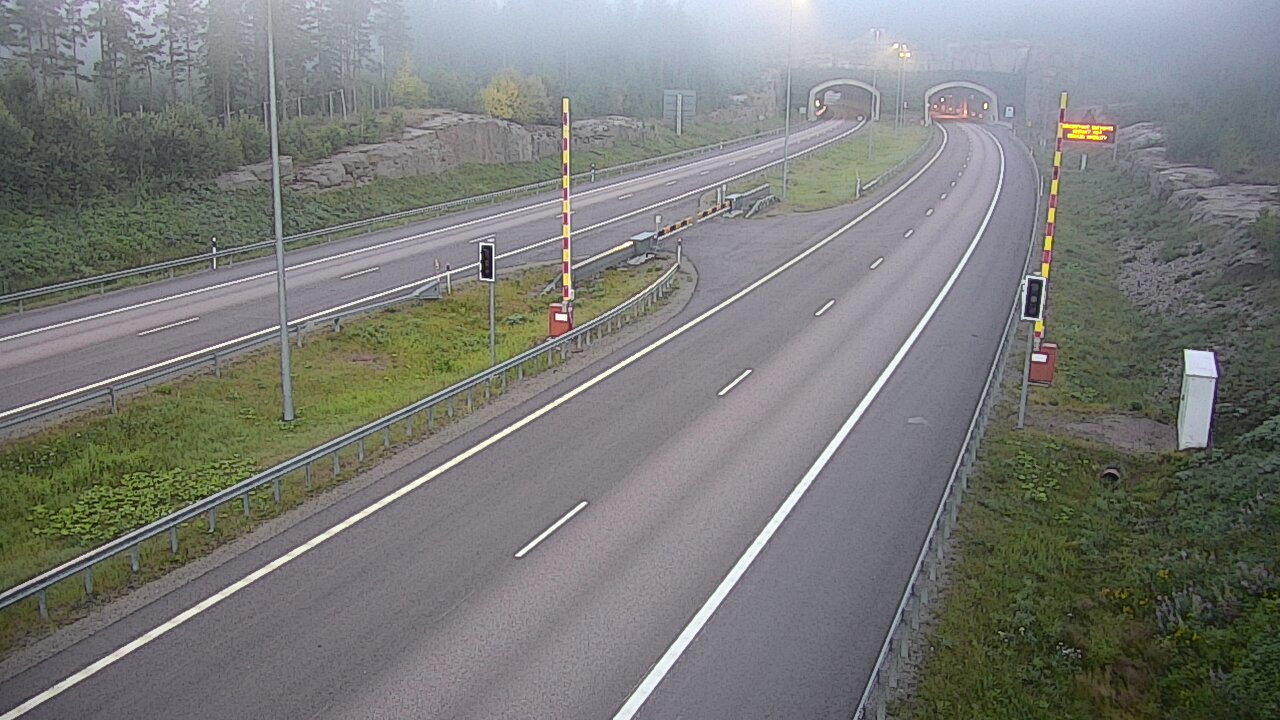 Kelikamerat Kuva Tie 7 Virolahti, Vaalimaan tunneli, puomi itä, Virolahti, Kymenlaakso