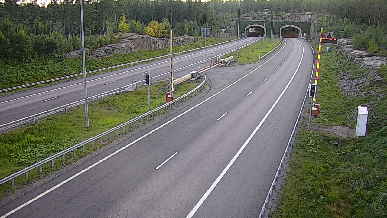 Kelikamerat Kuva Tie 7 Virolahti, Vaalimaan tunneli, puomi itä, Virolahti, Kymenlaakso